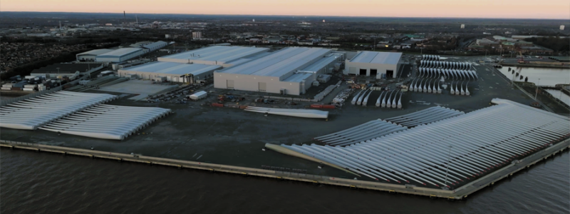 Siemens Gamesa site extension at Humber Freeport, one of the UK Freeports.