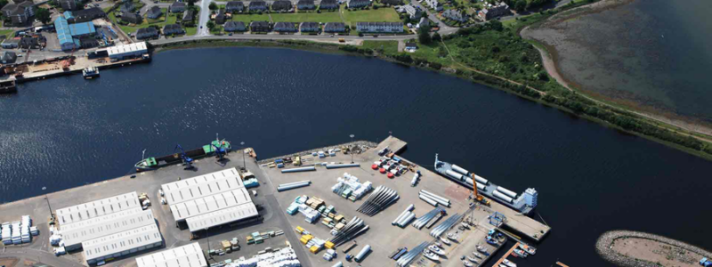 Docks and facilities at Inverness and Cromarty Firth Green Freeport.